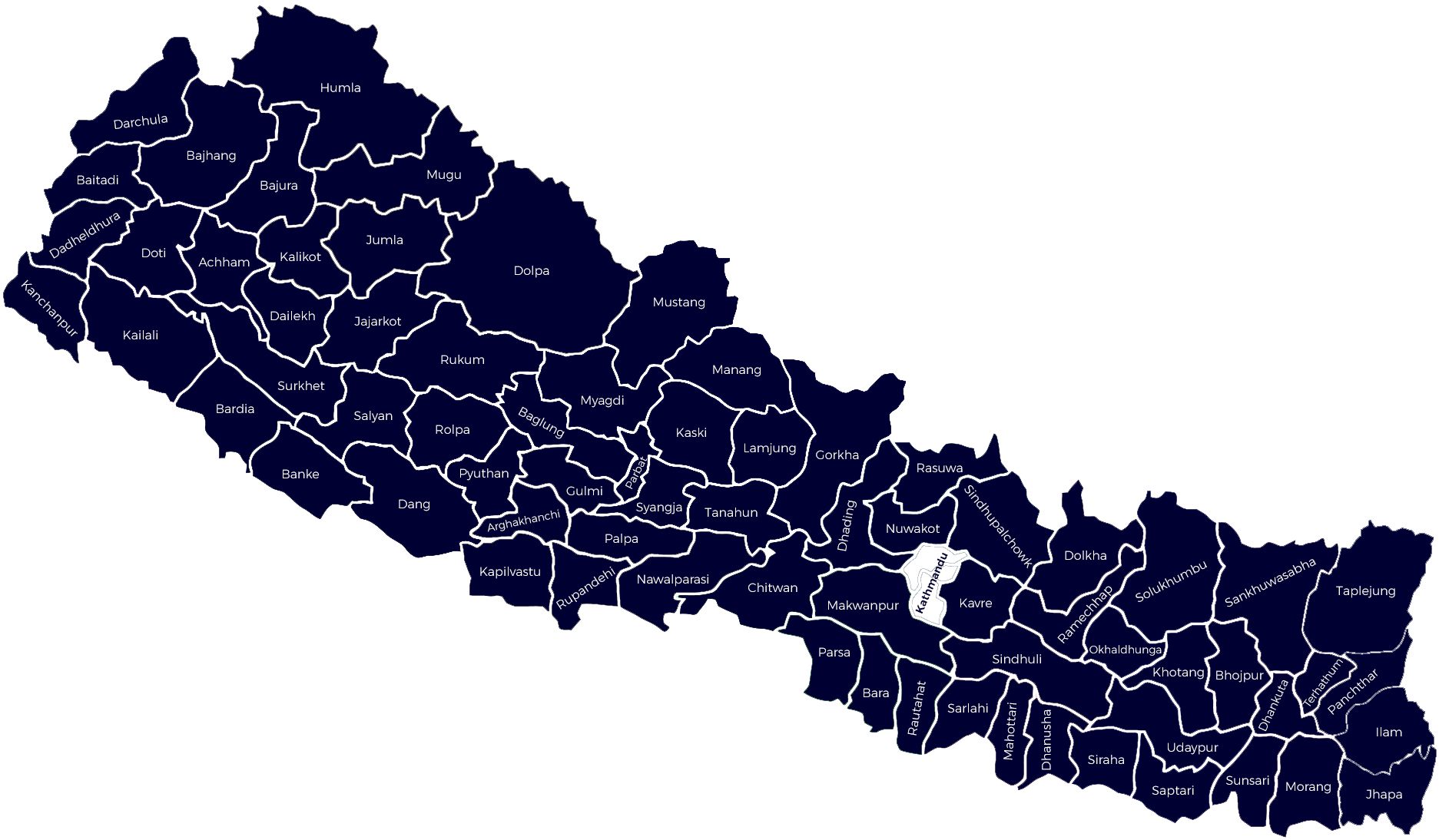 Map of Nepal